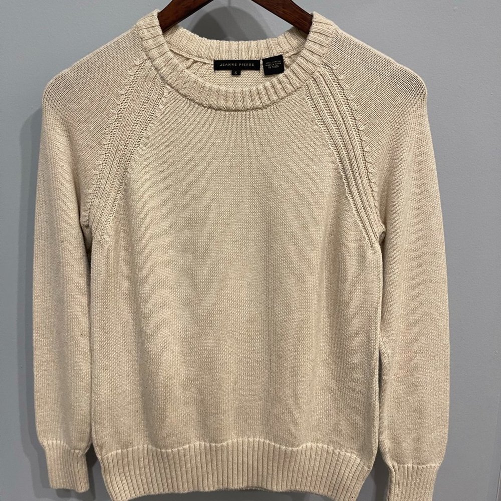 Women's Jeanne Pierre 100% Cotton Crewneck Sweater (S)